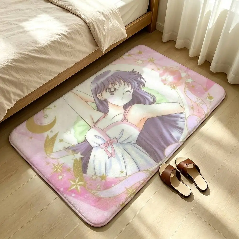 CUTE R-Rei Hino Sailor Mars Shower Room Absorbent Small Floor Mat Soft Comfortable Decorative Foot Mat