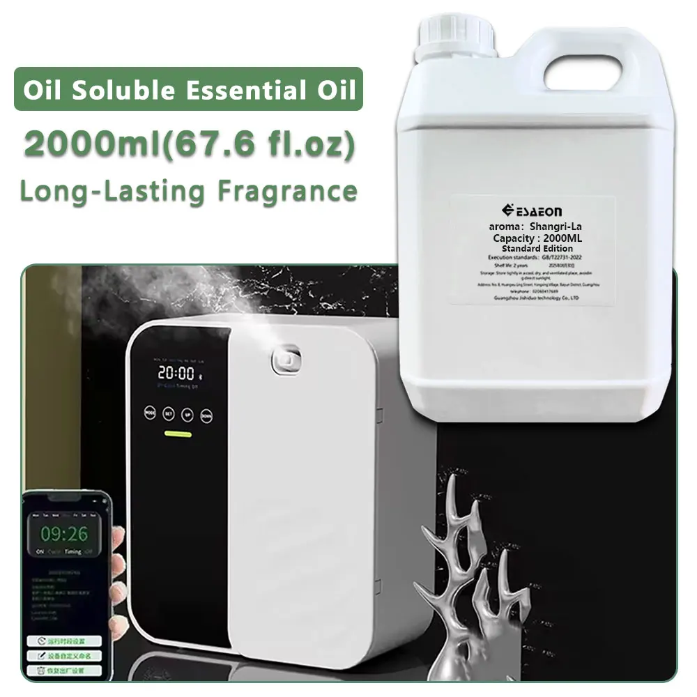 ESAEON Essential Oils - For All Waterless Aromatherapy Machines, Hotel/Mall Aroma Machine Oil, Shangri-La - 2000ML (67.6 fl.oz)