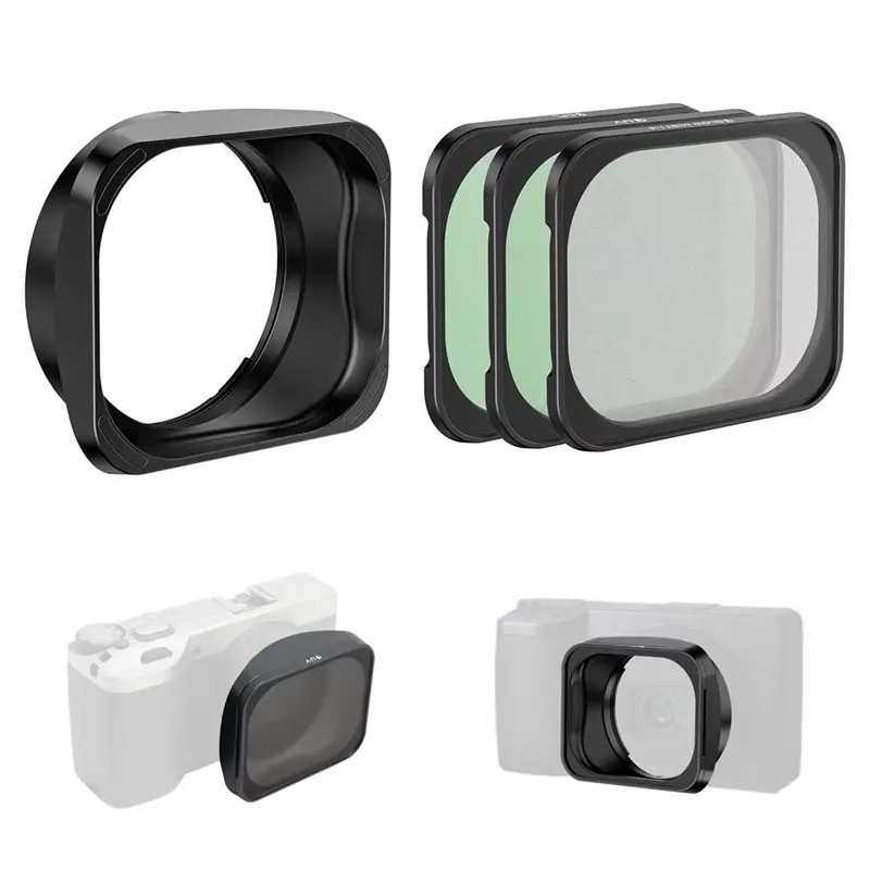 LXYB18B Camera Ultra-Thin ND CPL VND Filter Kit For Ricoh GRIV For Street Photography Lens Hood Sleek Durable Design Protection