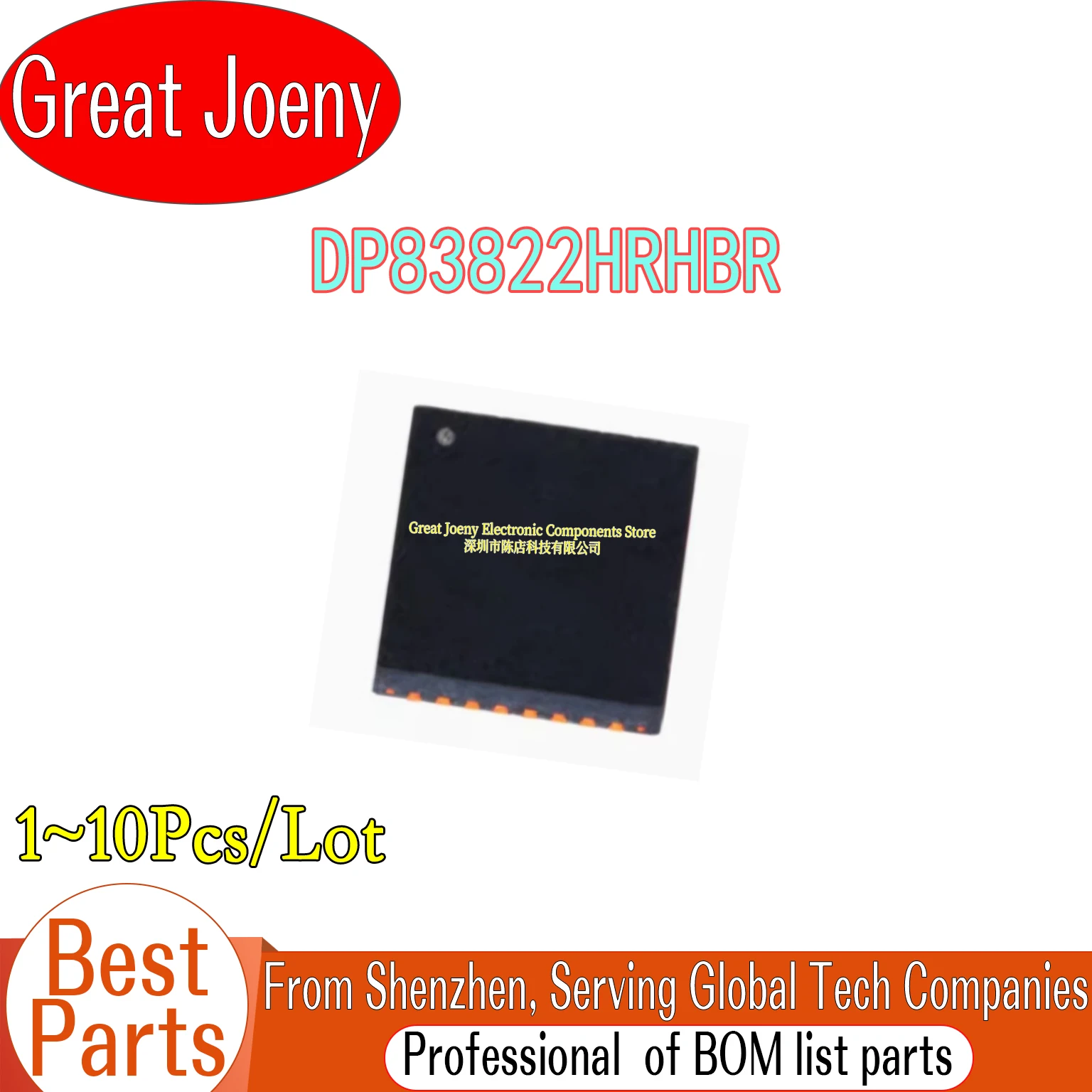 (1-10 Piece)100% New 822H DP83822HRHBR DP83822 IC Chipset VQFN-32