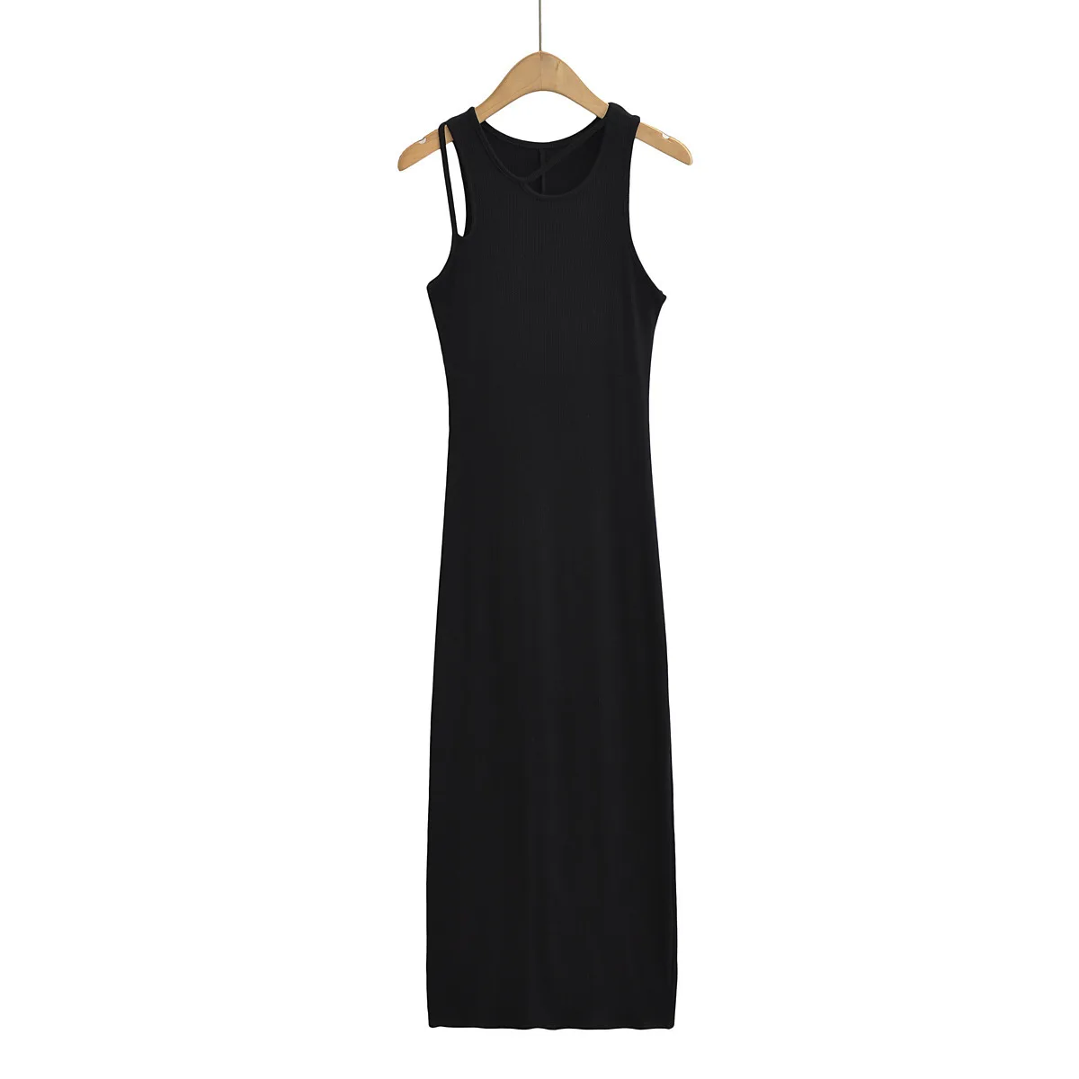 Women Cut Out Soft Lounge Scoop Neck Maxi Tank Sleeveless Bodycorn  Dress