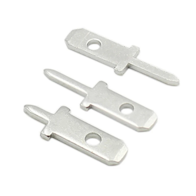 50pcs 2.8 Inserts Plug Spring Terminal PCB Solder Lug Thickness 0.8mm One Legs ,PCB Welding Sheet