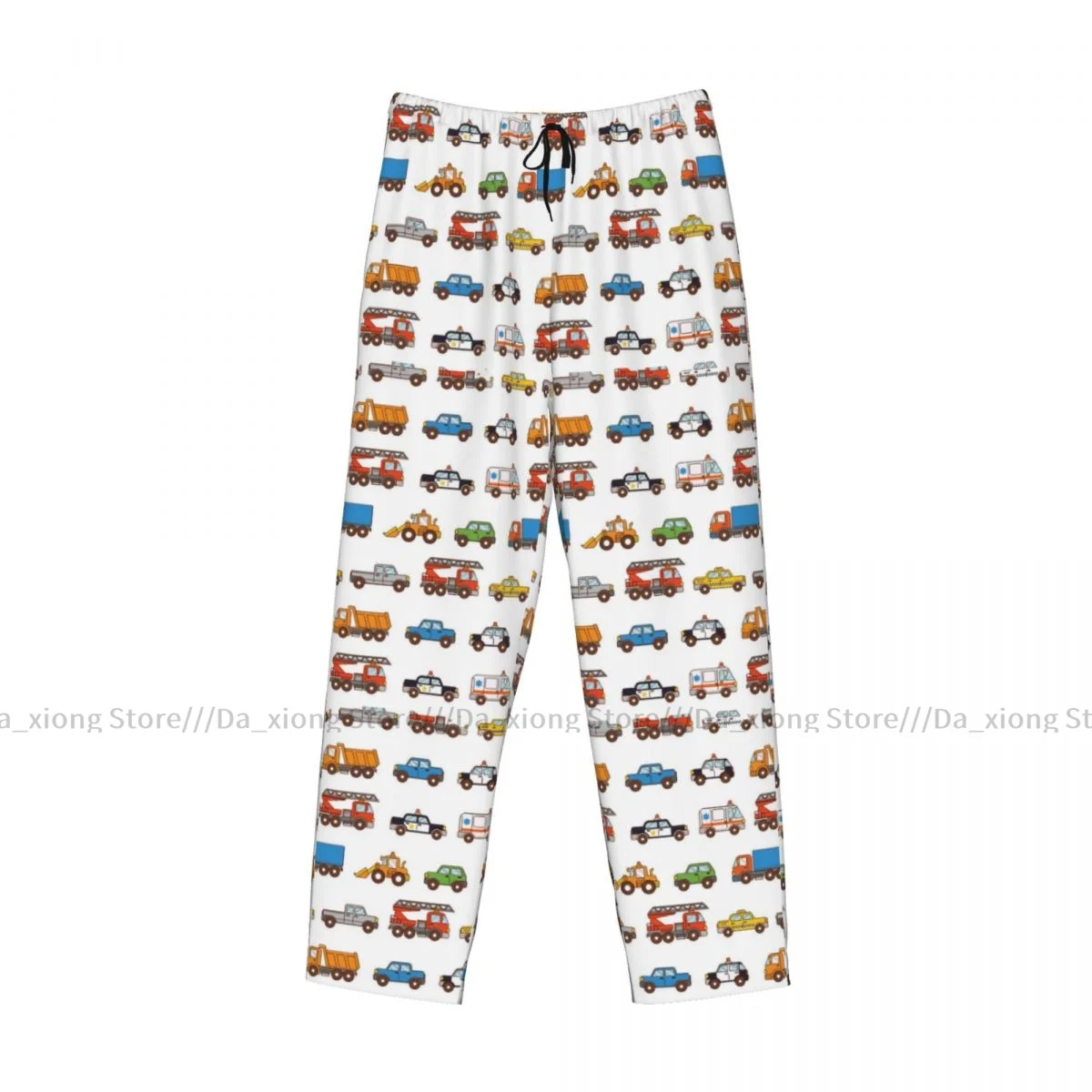 Men Sleep Bottoms Male Lounge Trousers Men\'s Cartoon Cars Pajama Pants