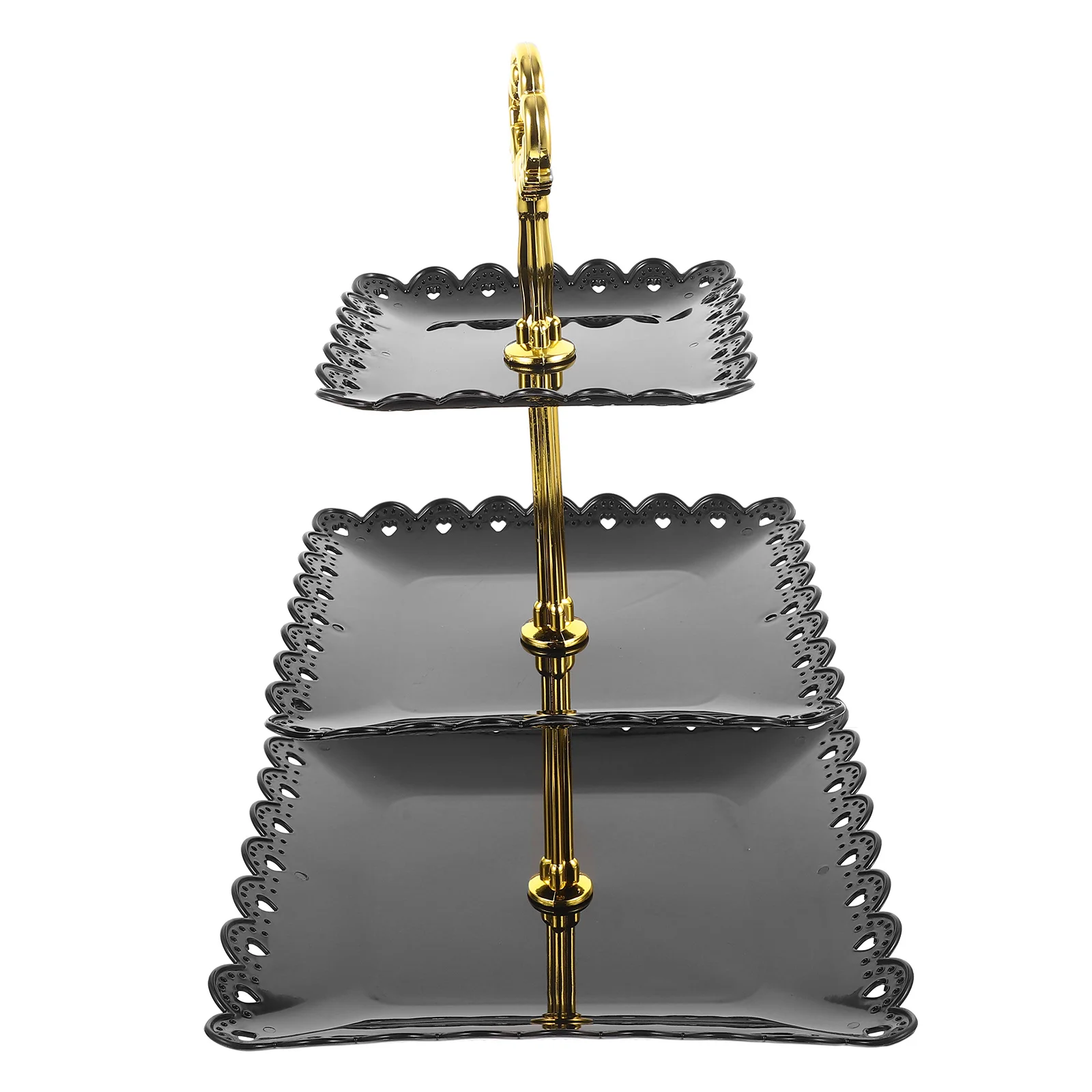 

Candy Tray 3-Tier Cupcake Stand Rustic Dessert Display For Wedding Birthday Party Cake Holder Tiered Serving Tray