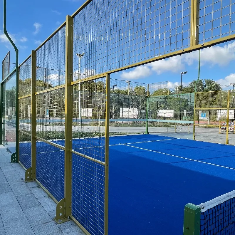 Panoramic Tennis Floor Padel Court With Tent Cover Panoramic 20m*10m ( Inquiry ship fee Before Order)