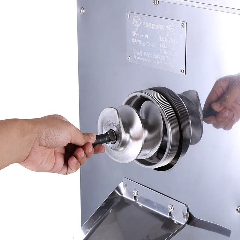 التجارية Mesin Penggiling Daging الفولاذ المقاوم للصدأ اللحوم الكهربائية المفروم مفرمة اللحم الصناعية آلة طحن #3