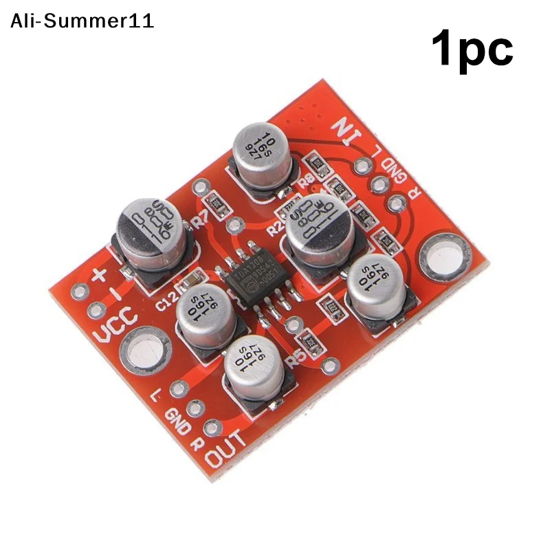 【NpA】1Pc AD828 Stereo Preamp Power Amplifier Board DC 5V-15V 12V Preamplifier Module For DIY Audio Modification