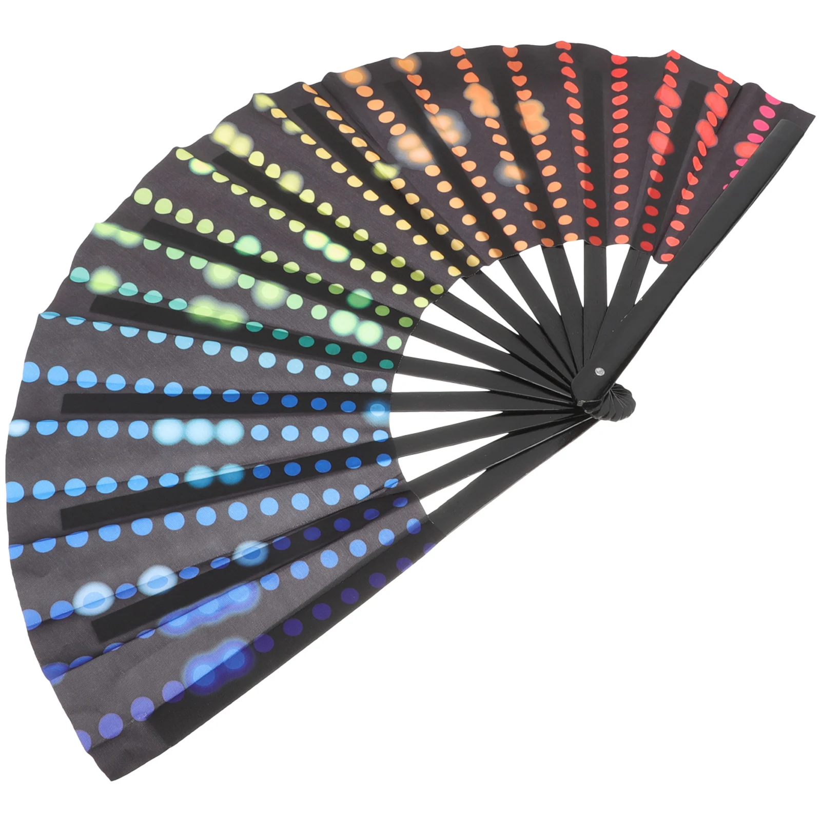 

Premium Bamboo Folding Hand Decorative Fabric For Wedding Party Dance Stage Portable Manual Fan Foldable Fans Handheld Chic