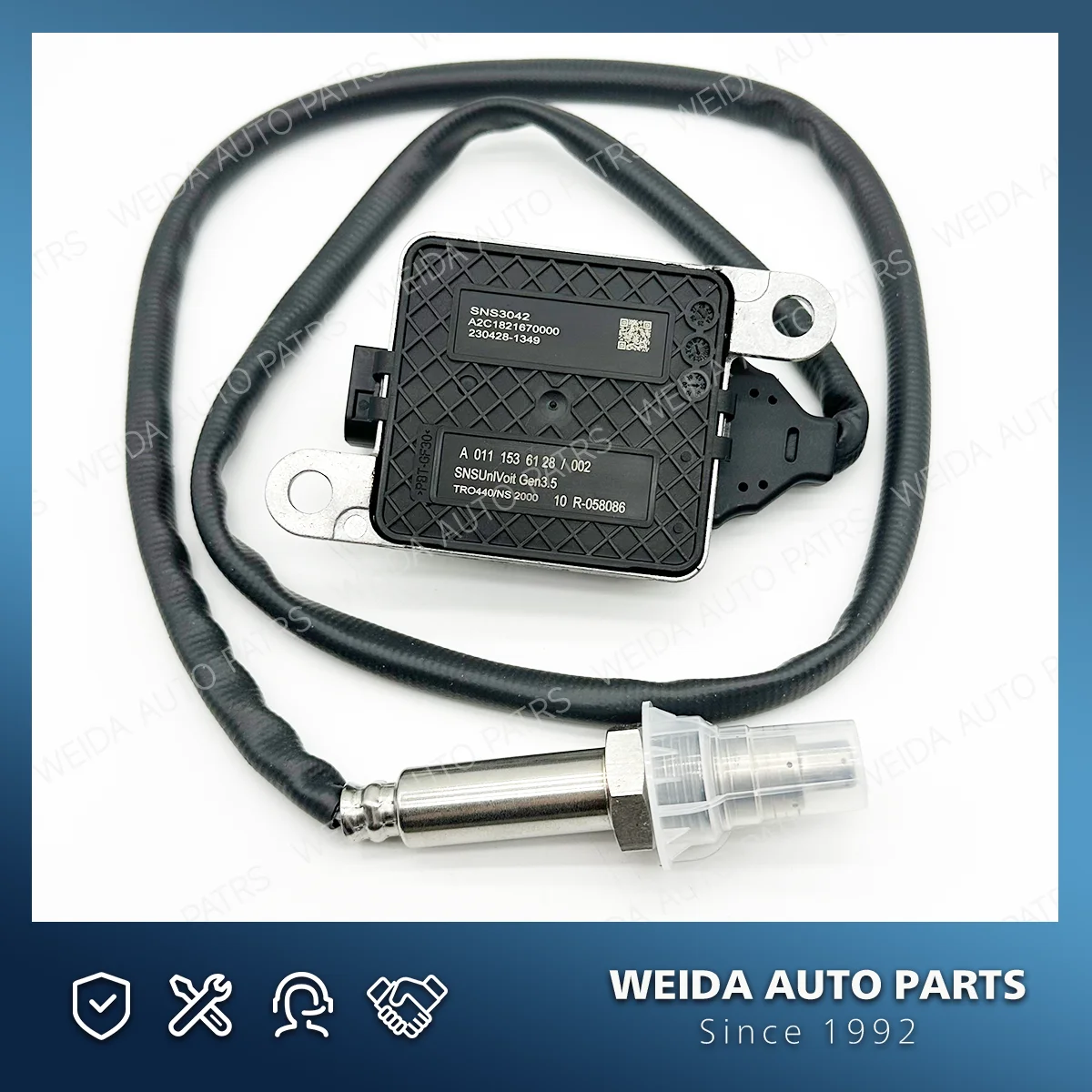 

A0111536128 SNS3042 A0111536128 A 011 153 61 28 24V Original New Nitrogen Oxide Sensor Nox Sensor for Mercedes Benz