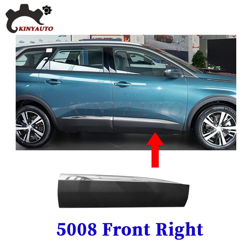 Voor Peugeot 4008 5008 Side Moulding Chrome Voor Achter Deur Garneer Anti-kras Strip Trim Protector Plaat Auto Accessoires