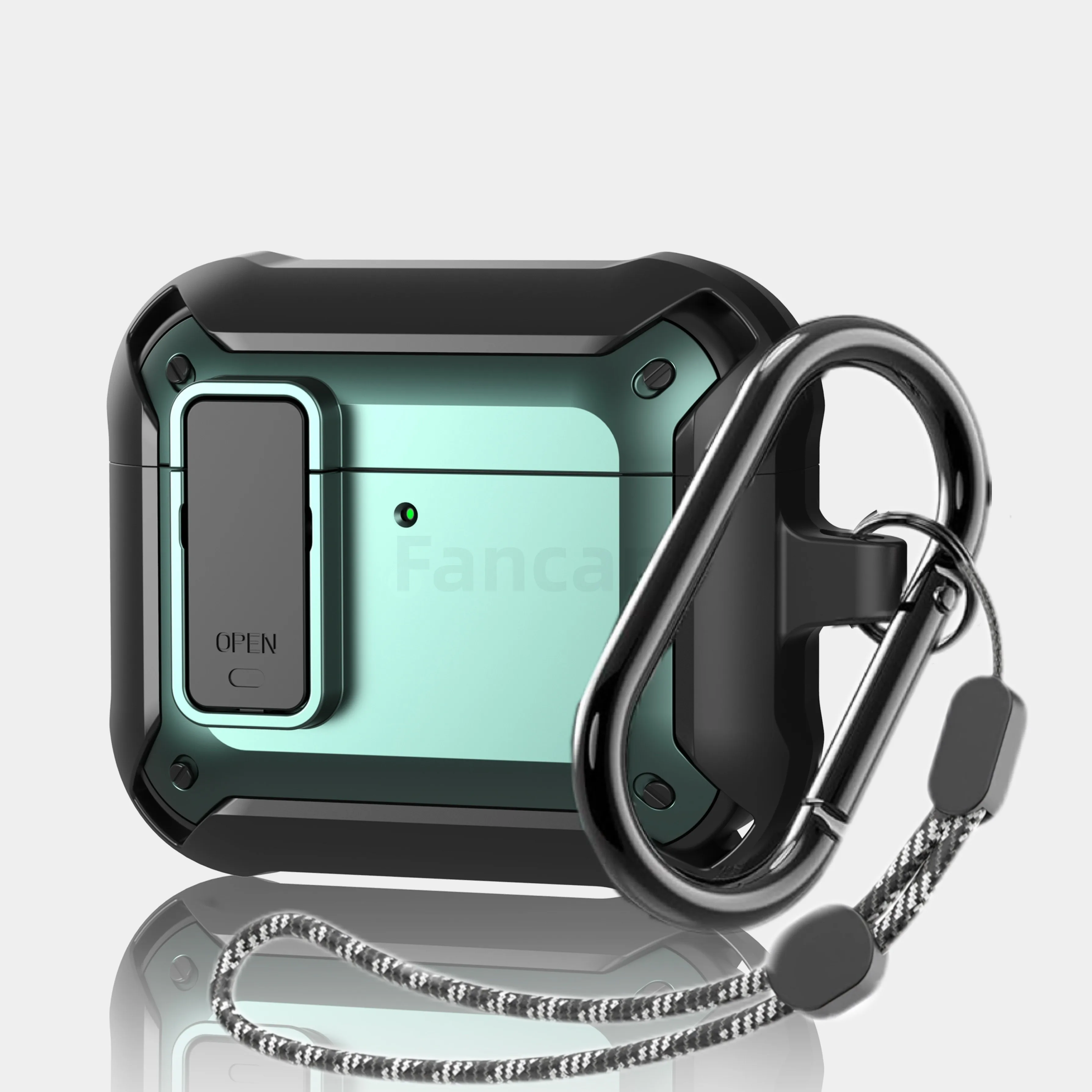 Cerradura de seguridad para AirPods 4, Funda protectora 2024 con cordón para Apple AirPods de 4. a generación, Funda para mujeres y hombres