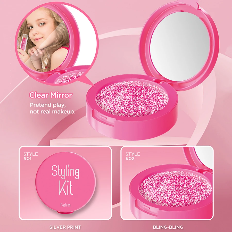 10 قطعة/المجموعة/المجموعة محاكاة التظاهر ماكياج اللعب منزل اللعب لعبة مستحضرات التجميل مجموعة عينيه لوحة أحمر الشفاه تطبيقها (ليست ماكياج حقيقي)