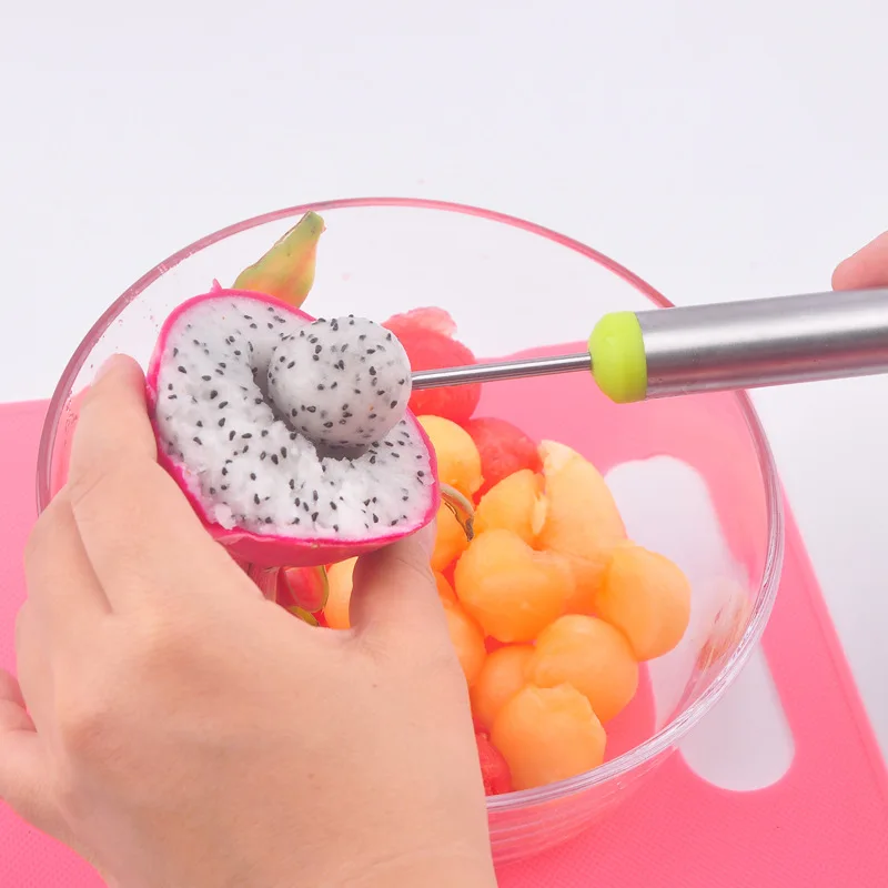 Melon Watermelon Ball Scoop Fruit Spoon Ice Cream Sorbet Stainless Steel Cooking Tool Kitchen Accessories Gadgets