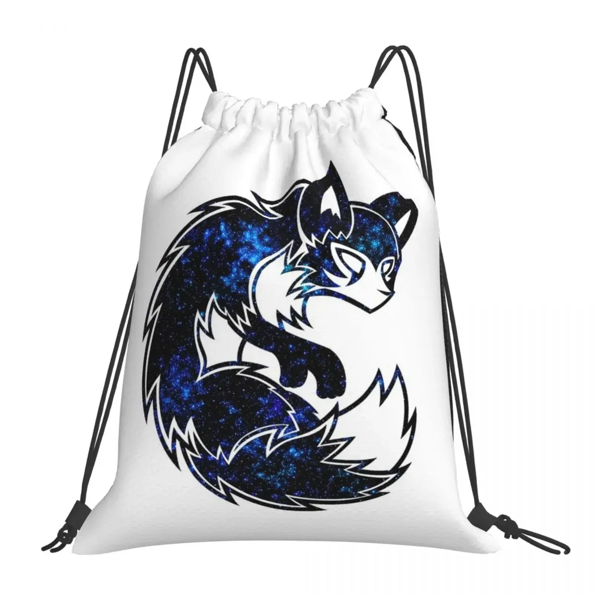 

Galaxy Fox Backpacks Multi-function Portable Drawstring Bags Drawstring Bundle Pocket Sports Bag BookBag For Travel Students