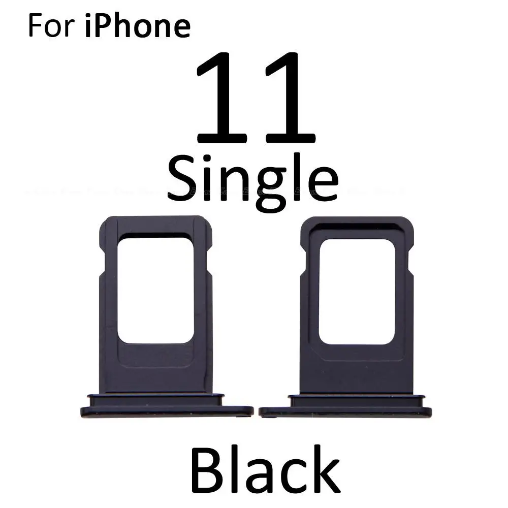 Sim Tray For iPhone 11 Sim Card Slot Holder Adapter Replacement Parts