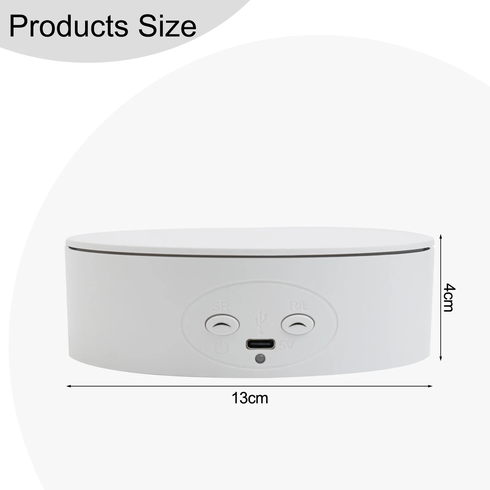 Home Display 13cm Turntable Display Turntable Silent Rotation Smooth Rotation Strong Load Capacity Sturdy Construction