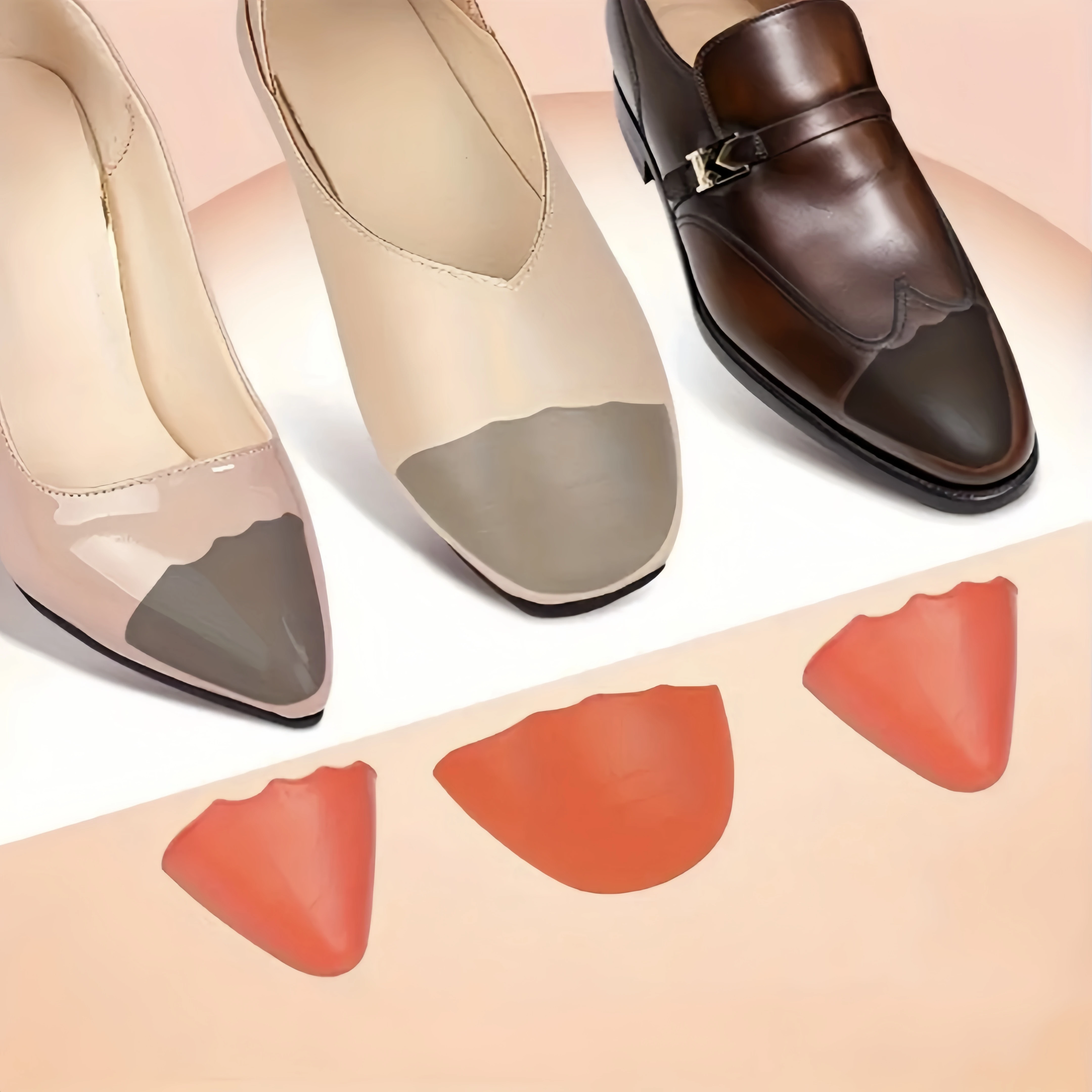 1 Pair High Heel Toe Plug Shoe Insert Big Shoes Toe Front Filler Cushion Pain Relief Protector Shoes Accessories