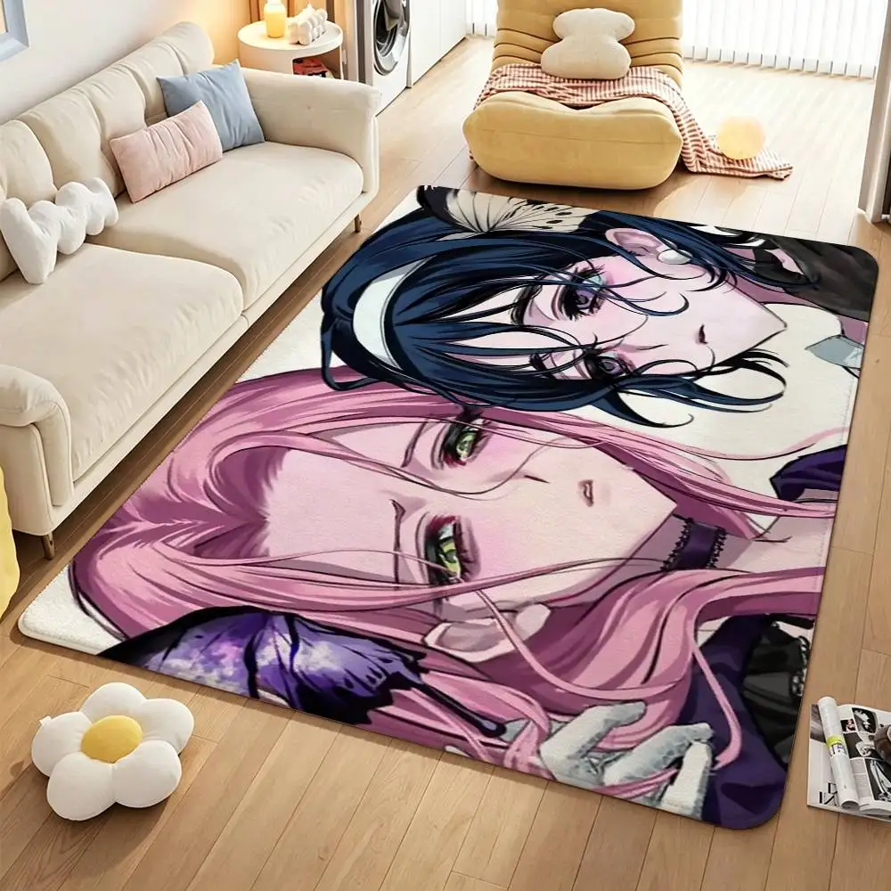 Cute M-Mizi S-Sua A-Alien S-Stage Short Plush Anti-Slip Rug Soft Machine Washable Floor Mat Home Decor