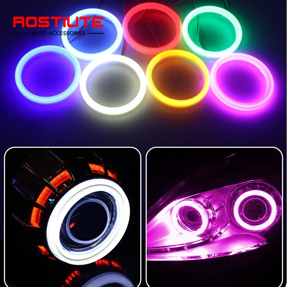 Lampu katun cincin Halo Led Angel Eyes lampu depan mobil aksesoris lampu siang hari lampu mobil EDL untuk motor Offroad 4X4