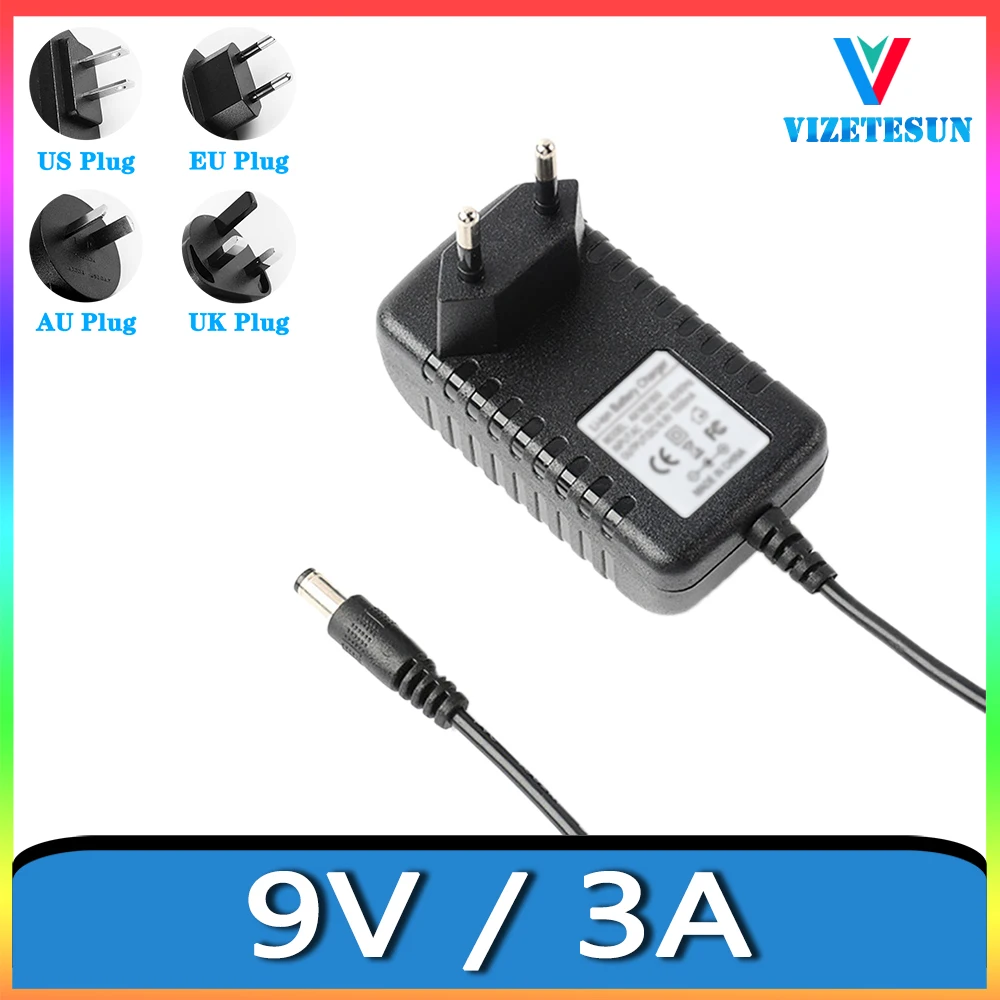 

UK 9V 3A Power Adapter 9V 3000MA Universal Power Cord