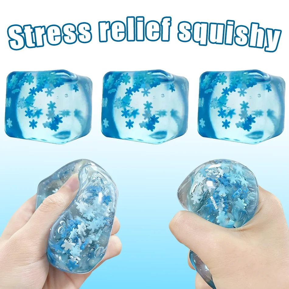 

Хит продаж: Медленно восстанавливающий форму антистресс-мяч «Снежинка» с гранулами льда, игрушка-антистресс для снятия напряжения, подарок-сюрприз, в наличии