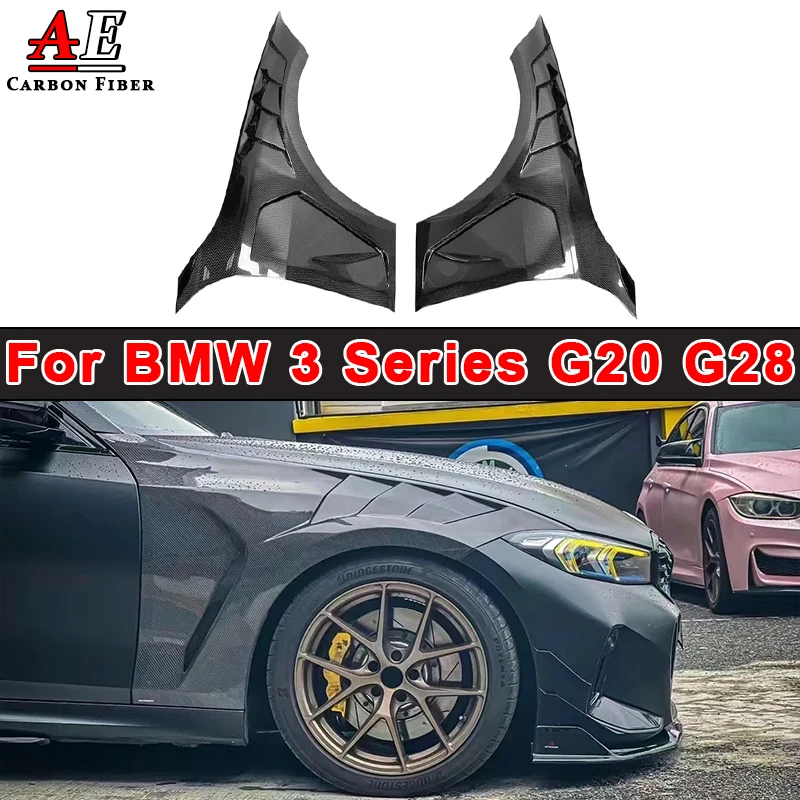 

For BMW 3 Series G20 G28 Carbon Fiber Side Fenders Front Bumper Air Vent Trim Splitter Diffuser Auto Parts Body Kits