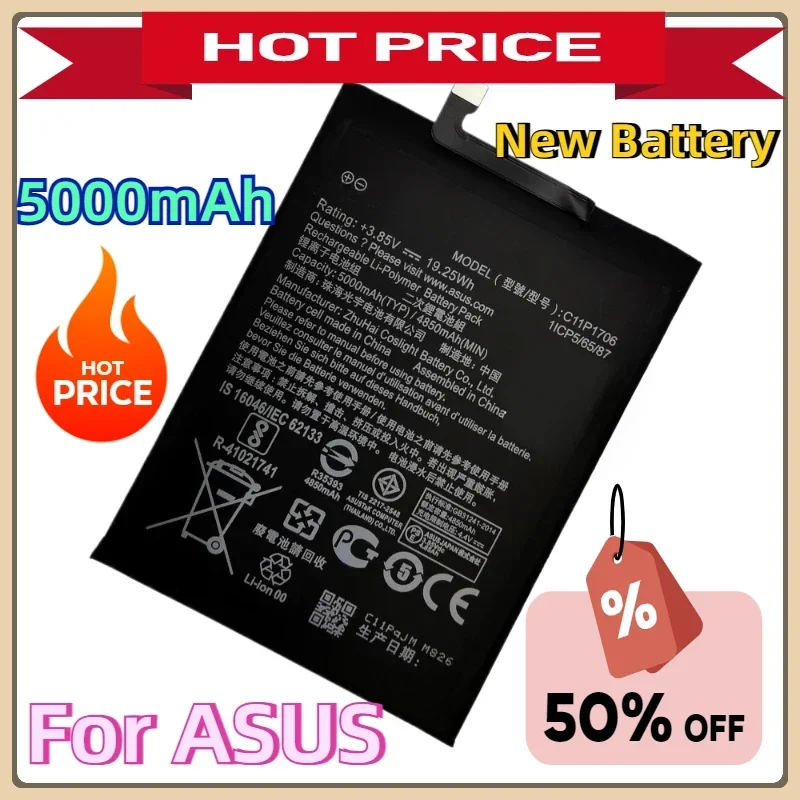 

High Quality ASUS C11P1706 New Battery For ASUS Zenfone Max Pro M1 6.0 Inch ZB601KL ZB602KL X00TDB X00TDE 5000mAh