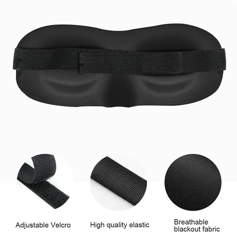 5pcs Sleeping mask ear plugs sleep Earplugs Sleeping Aid 3D Eye Mask for Travel Eyeshade Night Breathable Slaapmasker Women Men