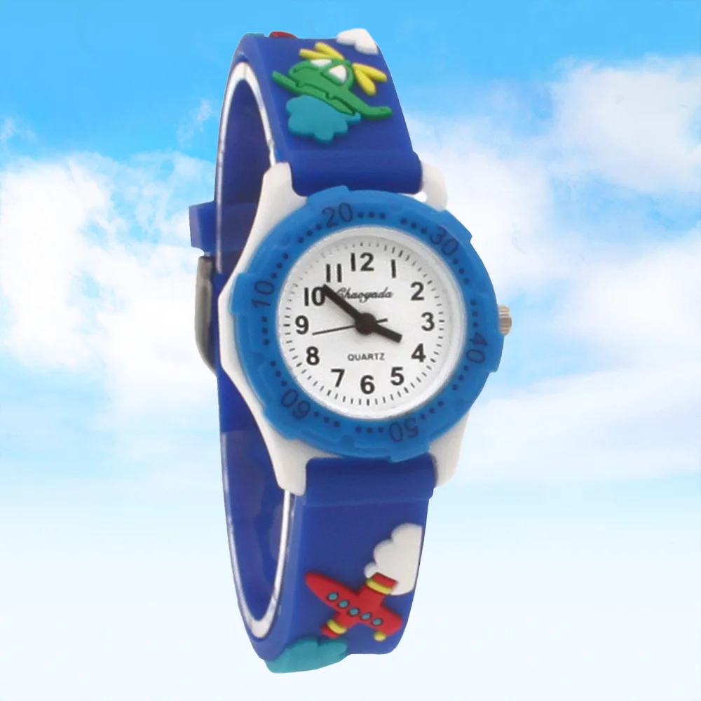 3D Cartoon Quartz Kids Watch Sports Fashion Time Learning Watch for Boys & Girls Student Birthday Gift