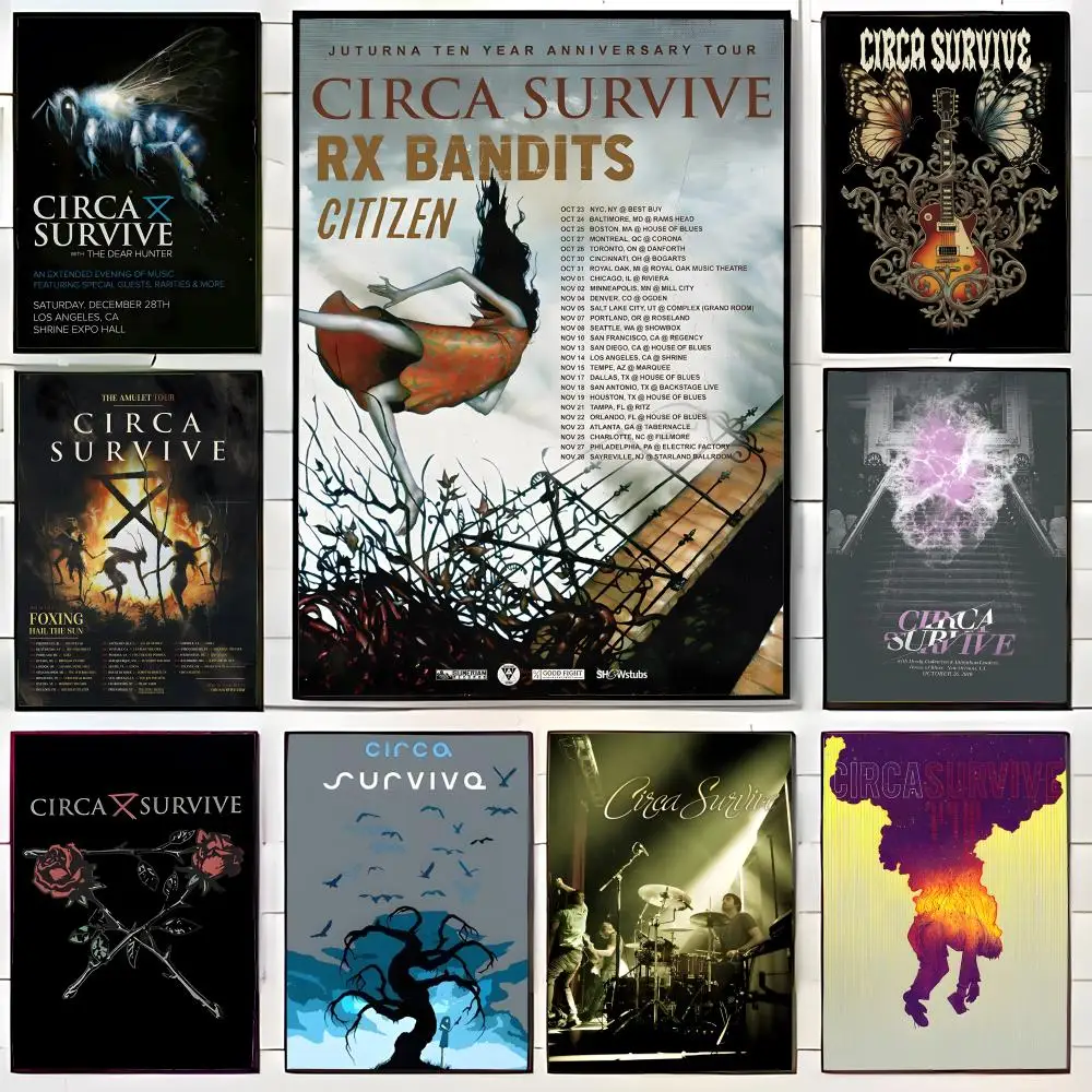 Póster de la banda Post-Hardcore C-Circa S-Survive, póster artístico impreso para pared, Mural decorativo, decoración del hogar, regalo sin marco