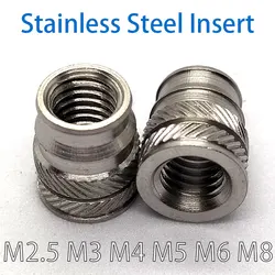 M2.5 M3 M4 M5 M6 M8 Stainless Steel Insert Nut Heat Set Hot Melt Threaded Injection Molding Embedment Metal Nut For 3d Printer
