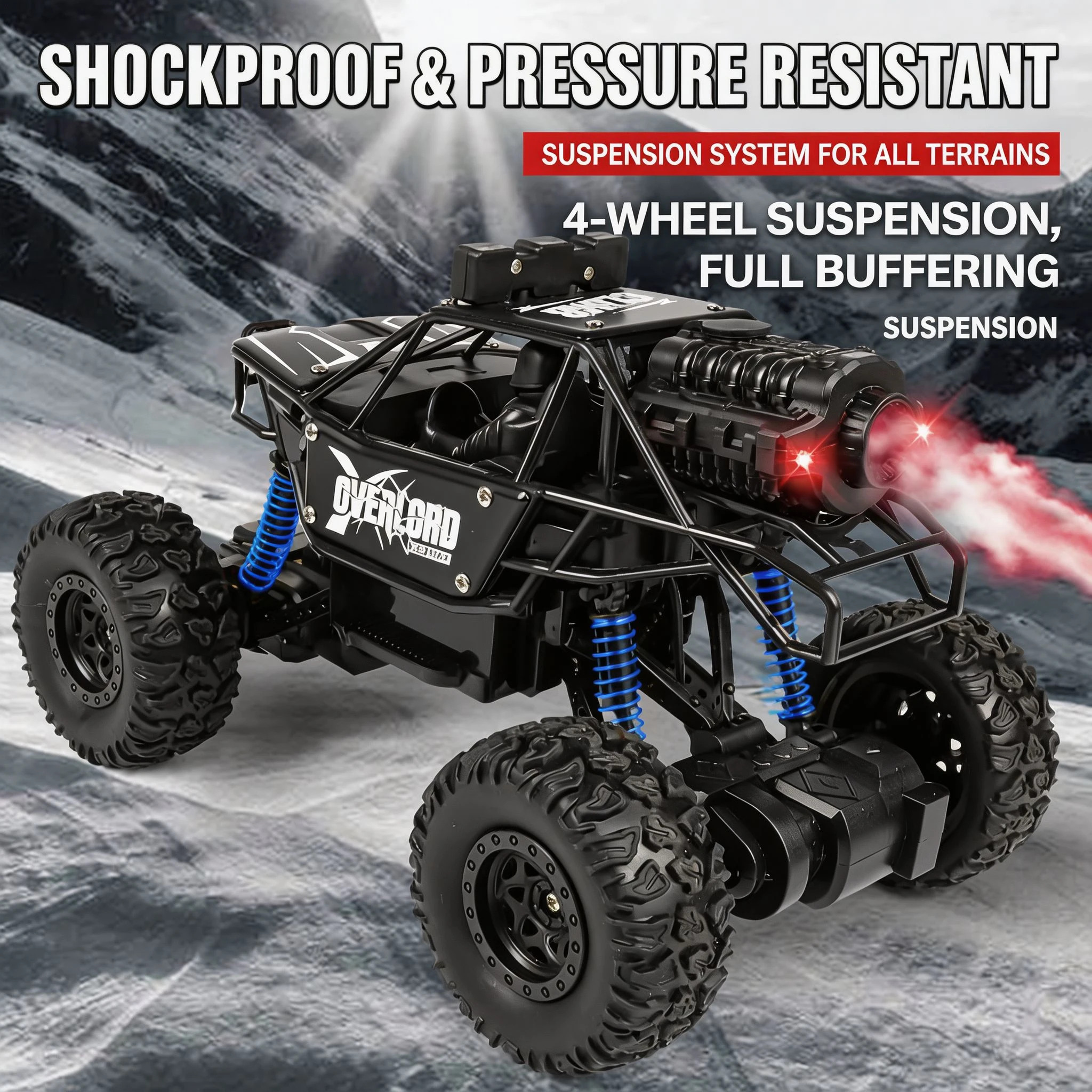 RC off-road vehicle super large climbing high-speed racing alloy car shell children's remote control toy