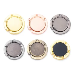 Portable Folding Bag Hanger Handbag Hook Holder Table Hook Alloy Purse Bag Holder Circle Shape Bag Hook Travel Outdoor Accessori