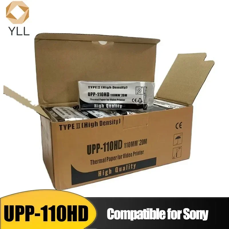 10 Roll Japan Compatible UPP-110HD Ultrasound Printing Paper High Density Thermal Paper