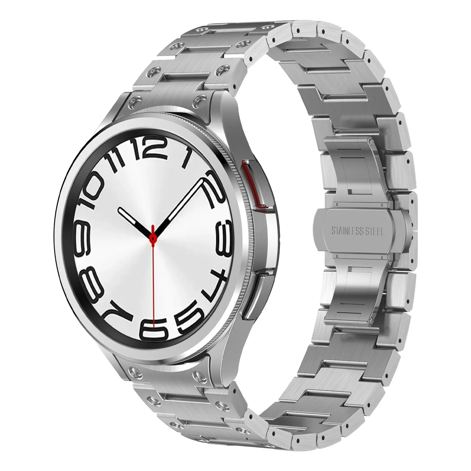 Stainless Steel band For Samsung Galaxy Watch 6 4 Classic 5 pro 47mm 43mm 44mm 40mm No Gaps Metal Bracelet Galaxy Watch 6 Strap