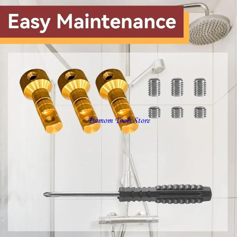57BE Complete Bathroom Fixture Extension Bath Faucet Handle Extension Rod RP75137 Replacement for Household Commercial