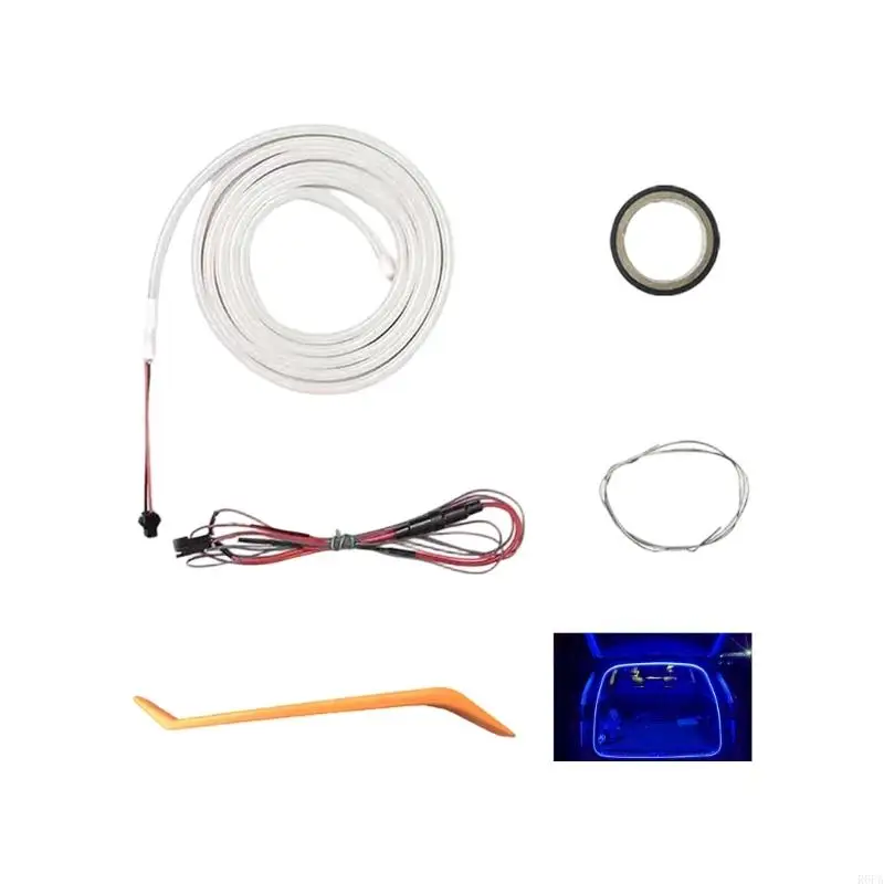 

Simple Install Car Trunk LED Light Lamp Strips No Wiring Required Waterproof Flexible Improves for All Autos