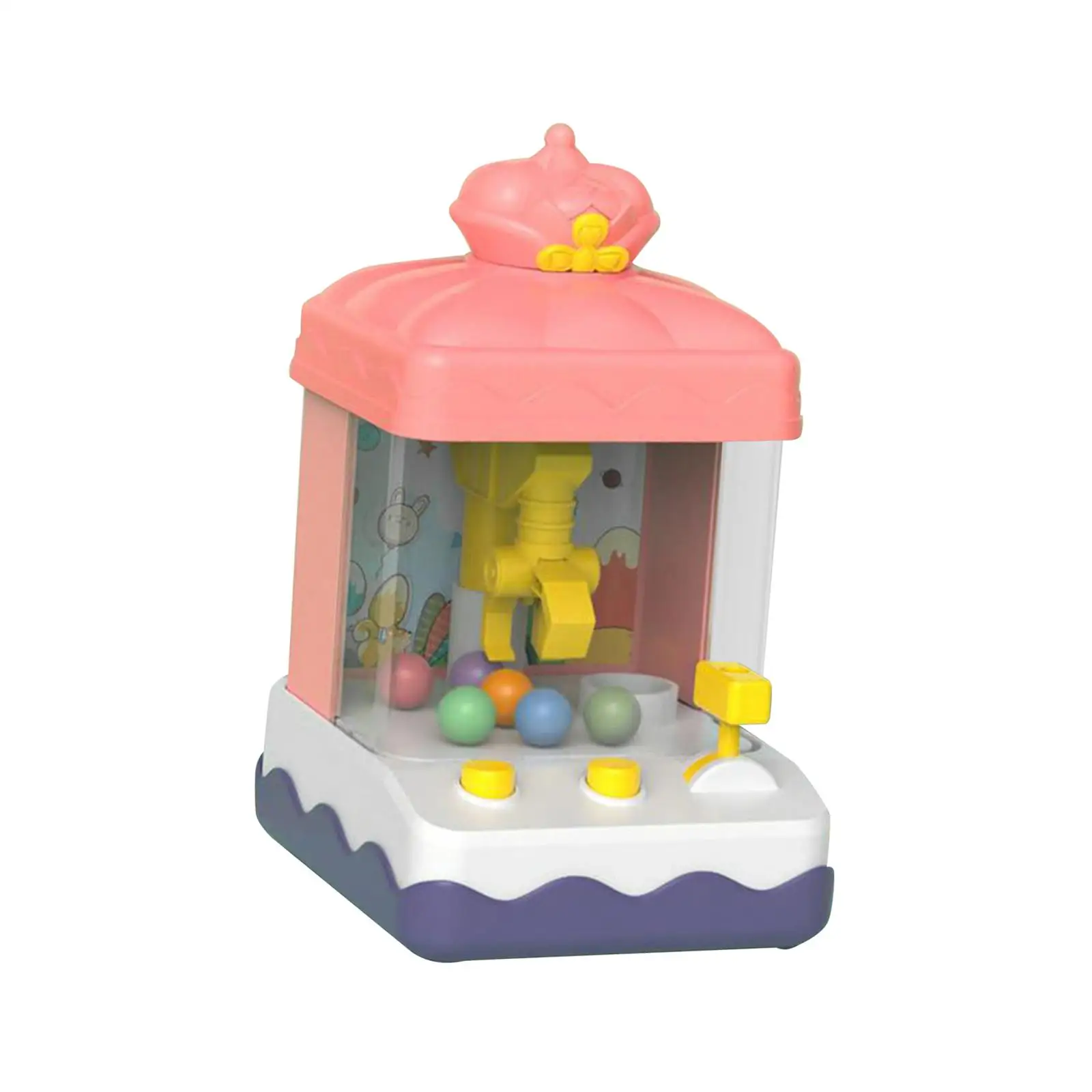 Childrens Mini Claw Machine Toy Vending Dispenser Arcade Game with Balls