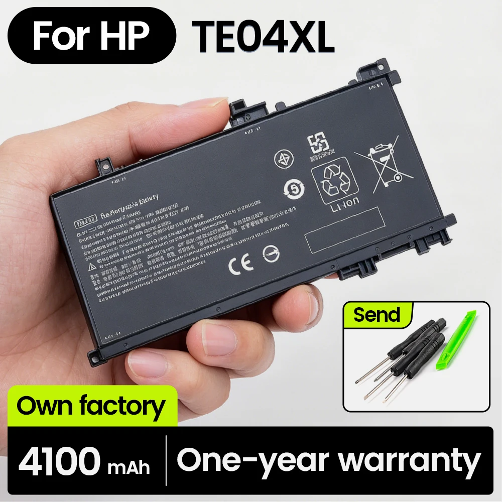 TE04XL Laptop Battery for HP Omen 15 15-AX 15-BC 15-ax210TX 15-ax216TX HSTNN-DB7T 905175-271 905277-855 TPN-Q193 15.4V 63.3Wh