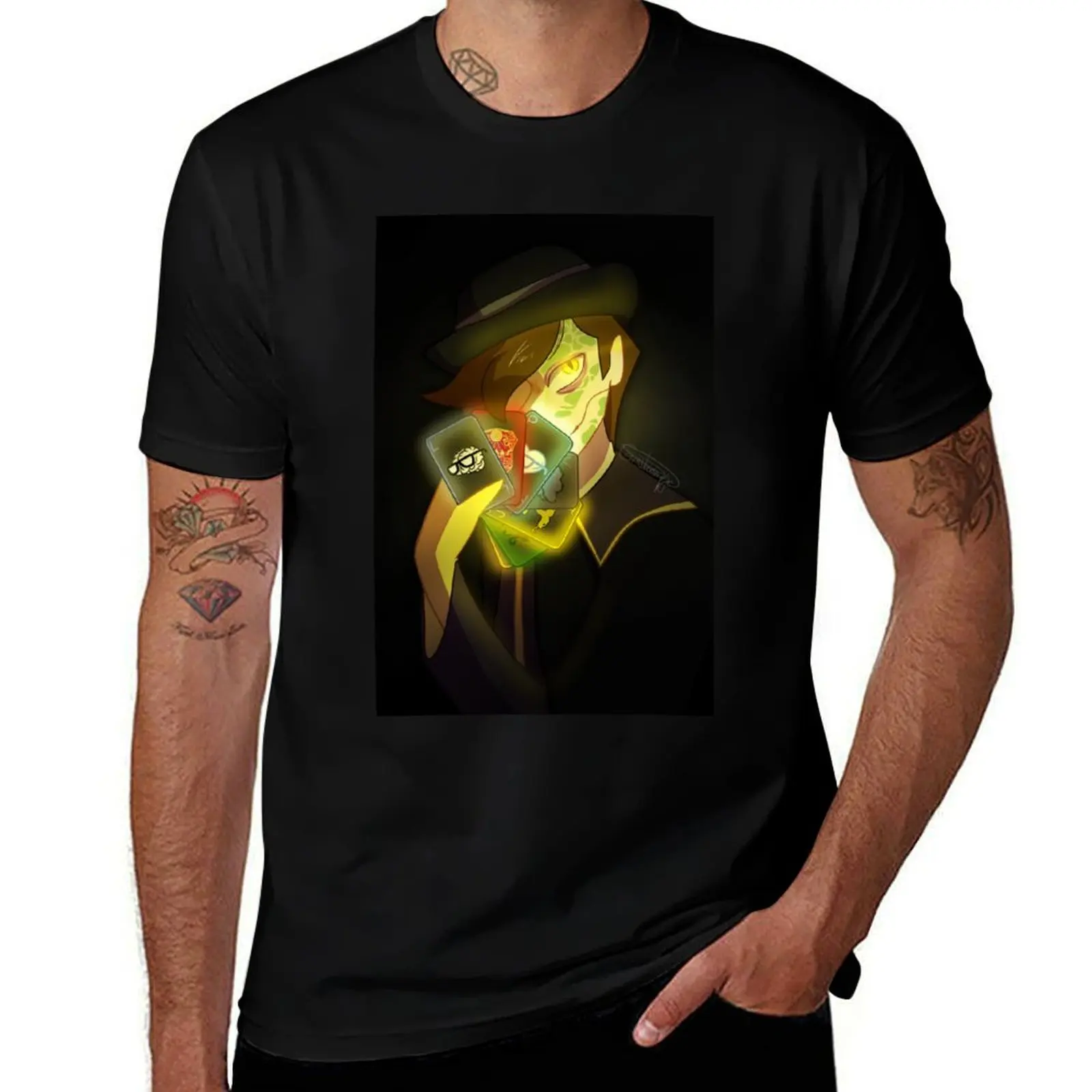 

Janus T-Shirt anime tshirt customizeds cotton graphic tees vintage graphic tee Men's t-shirt