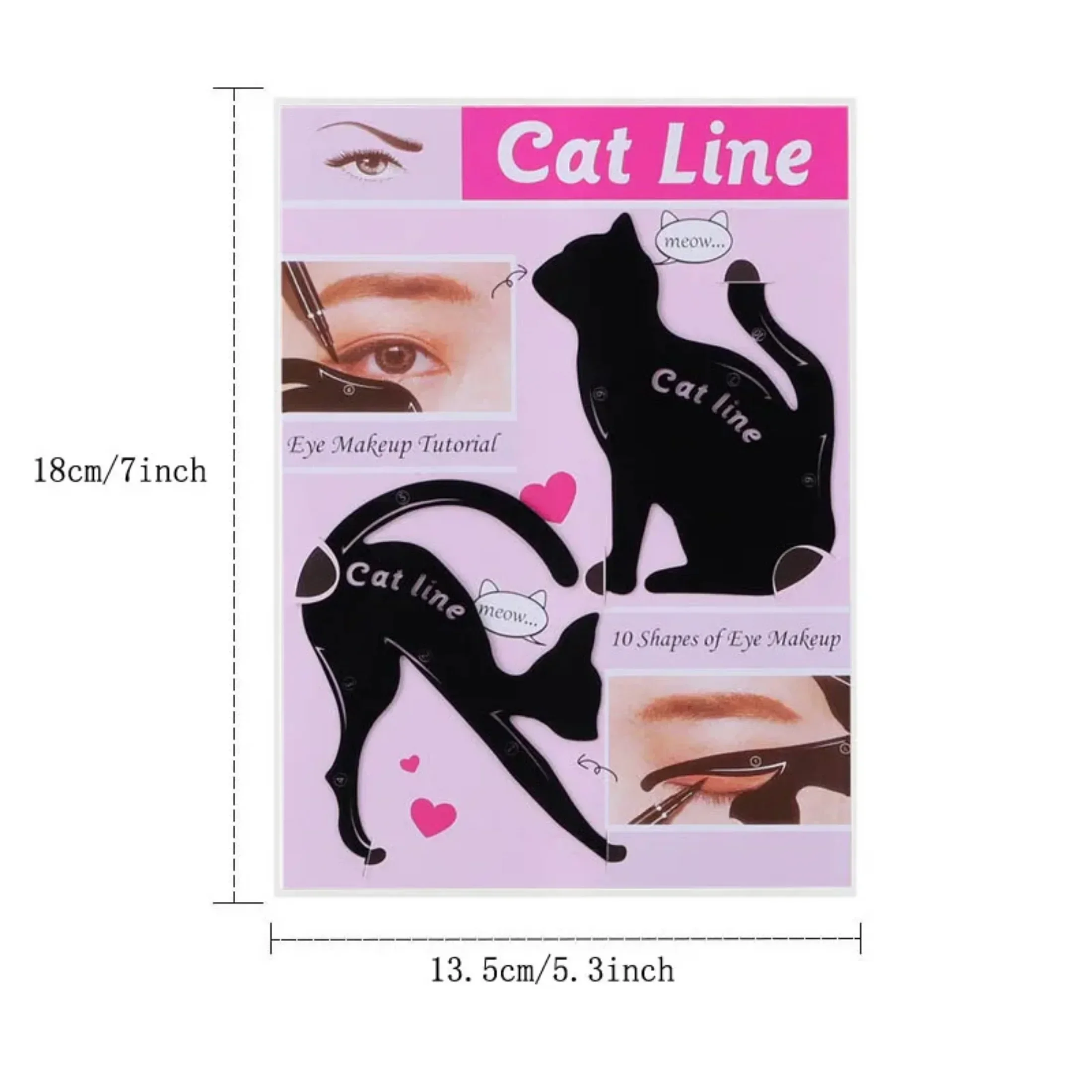 Cat Line Stencils  Eye Template Shaper Model Easy To Make Up Eyeliner Card for Eye Makeup Tools