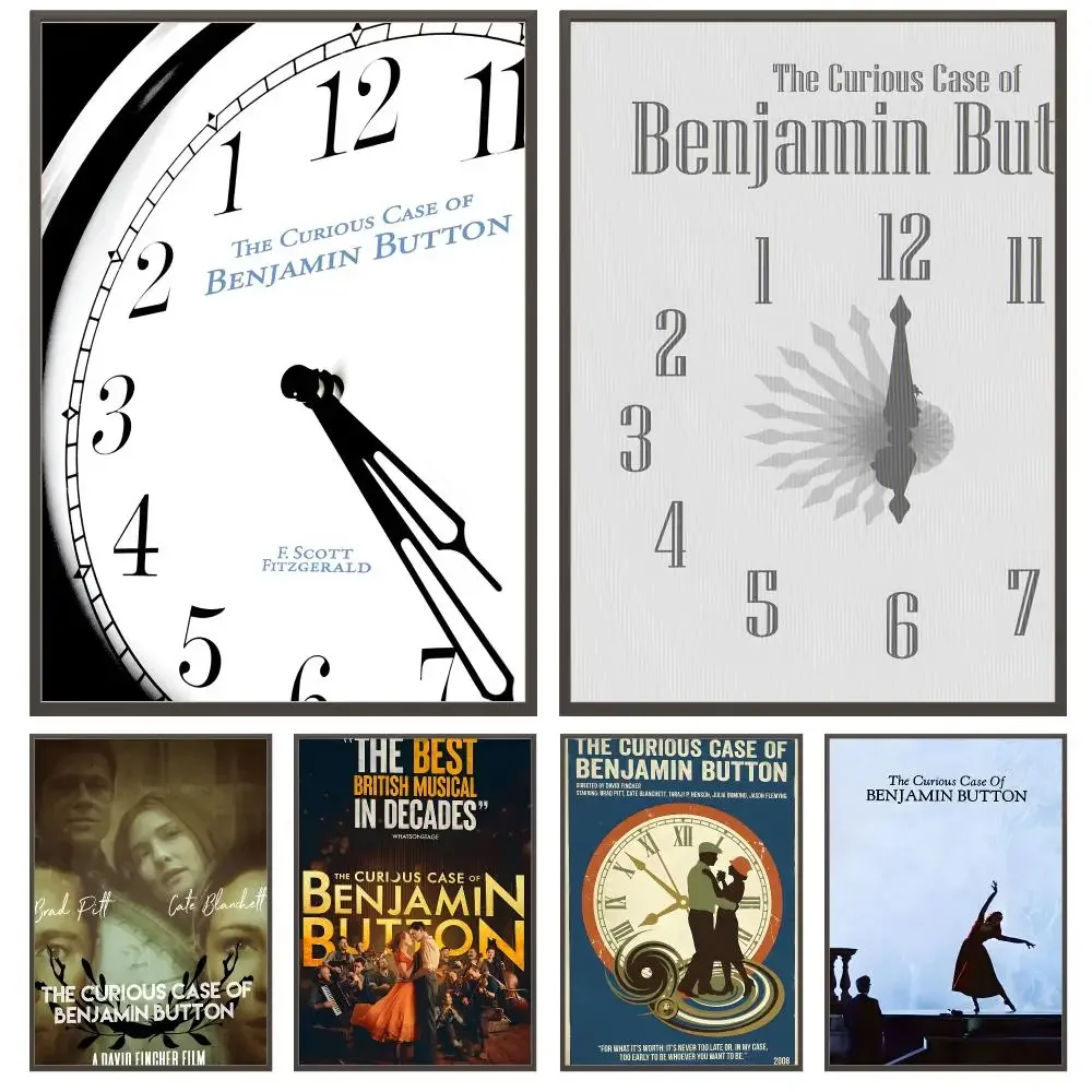movie The Curious Case of Benjamin Button HD Waterproof Self Adhesive Wall Art Print Decor for Bedroom Living Room Gift