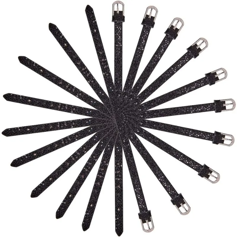 

10 шт., регулируемый браслет из искусственной кожи 8 мм