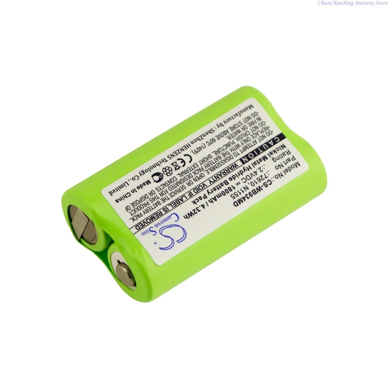 Cameron Sino 2.4V 1800mAh Medical Battery 72610, N1155 for Welch-Allyn Compact Otoscope 93400, Compacset 93400