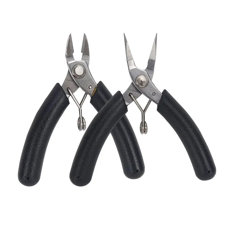 4-inch electronic scissors multifunctional mini pliers pointed diagonal pliers manual tools jewelry pliers