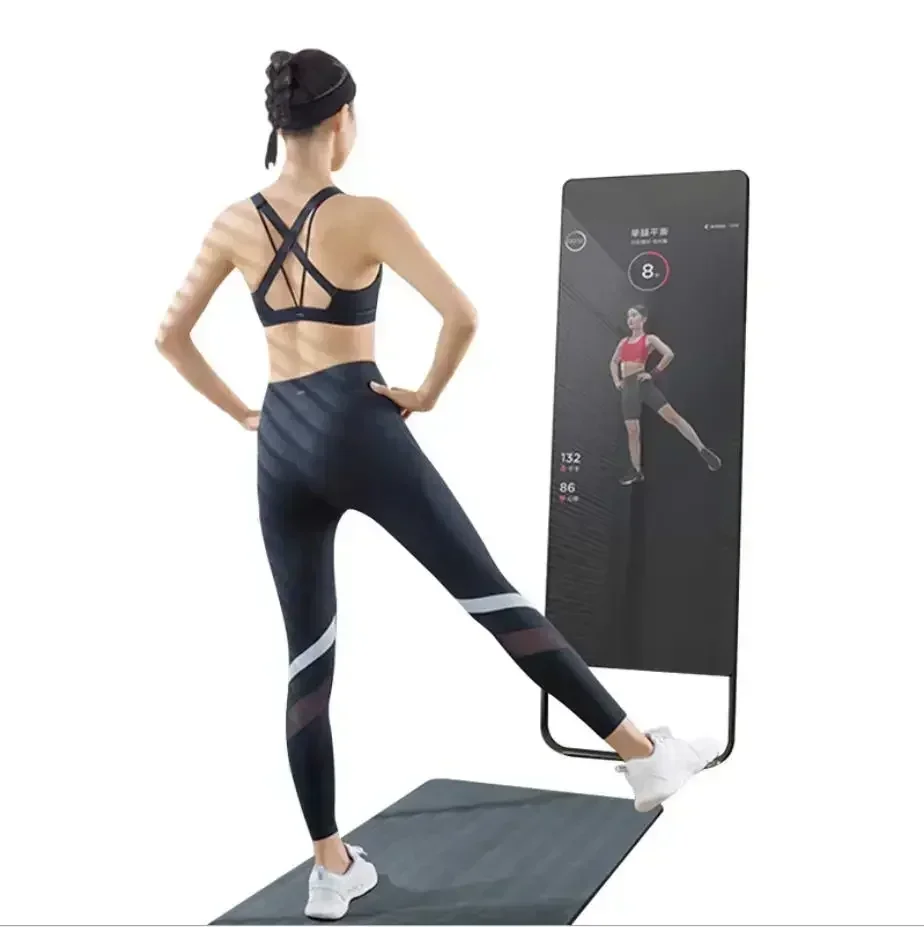 32 43 Inch Magic Exercise Mirror Gym Interactive Touchscreen Android LCD Display Smart Fitness Mirror with Webcam