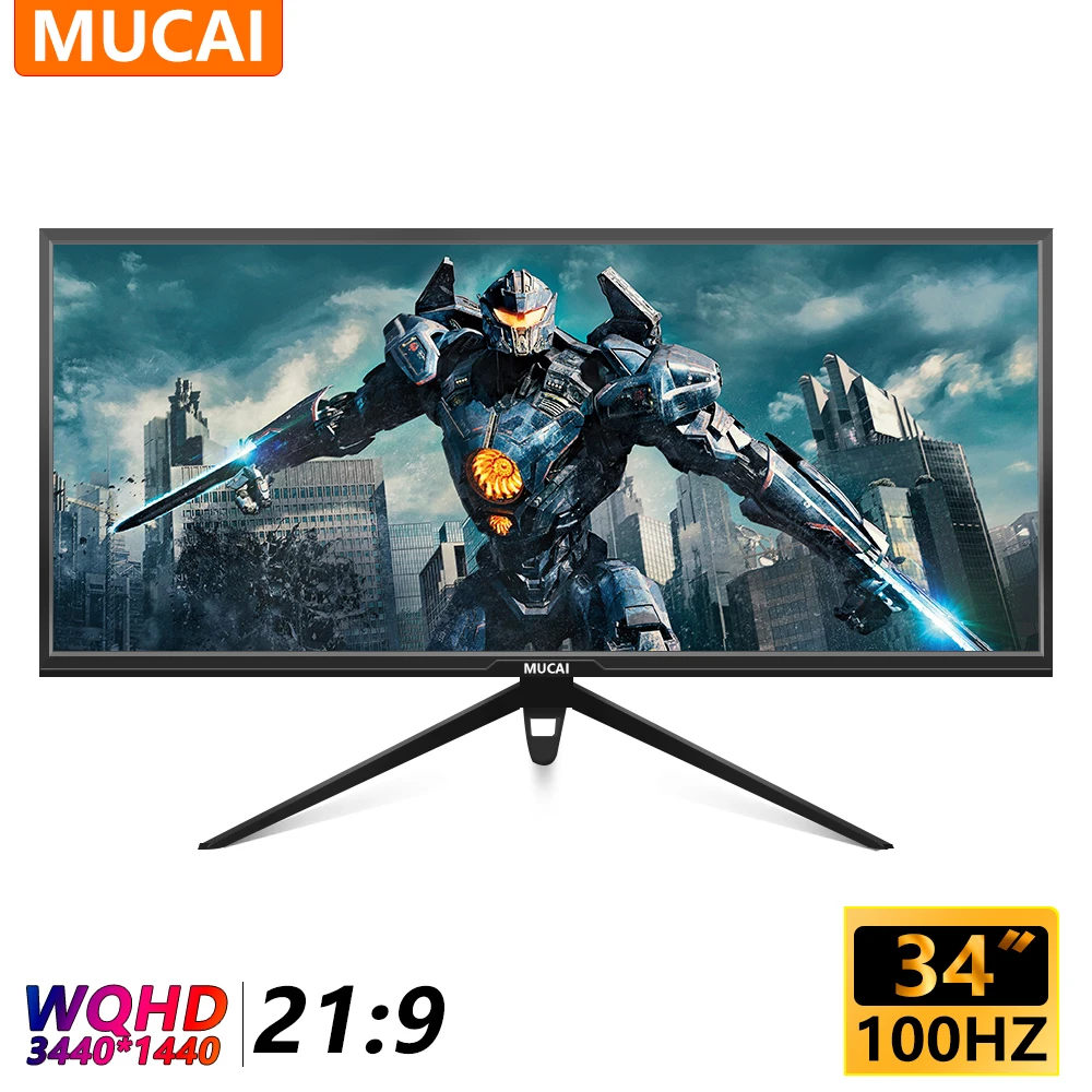 Mucai 34 Zoll Monitor 3440Hz wqhd Desktop antike breite Anzeige LED-Spiele konsole Computer bildschirm keine gebogene dp/*