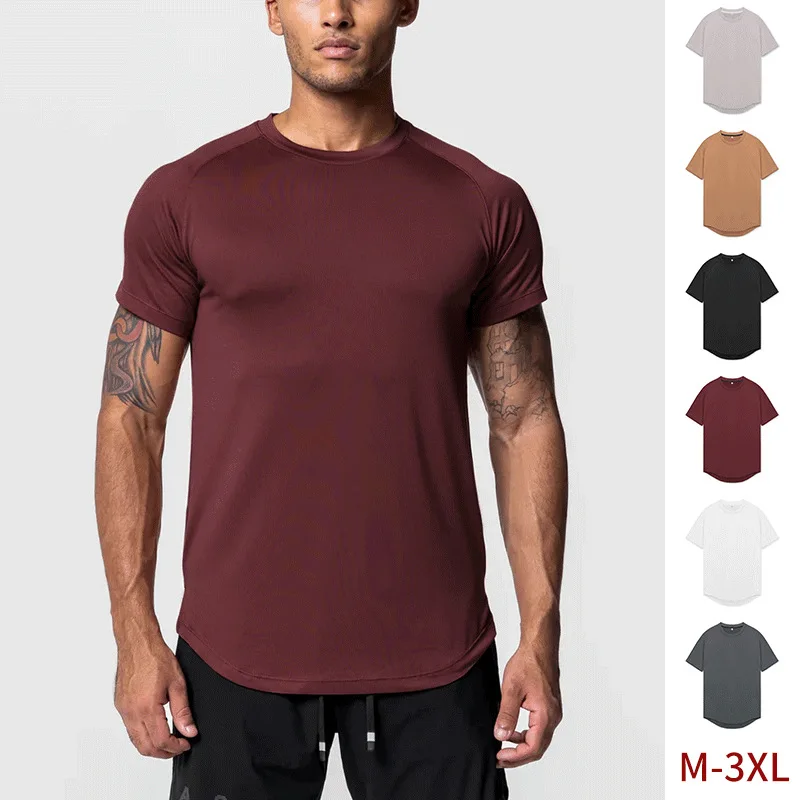 

T-Shirts Casual Breathable Men's Clothing 2024 Fashion Popular Short Sleeve Summer Male Clothes Loose Gym T-Shirt Man Undershirt