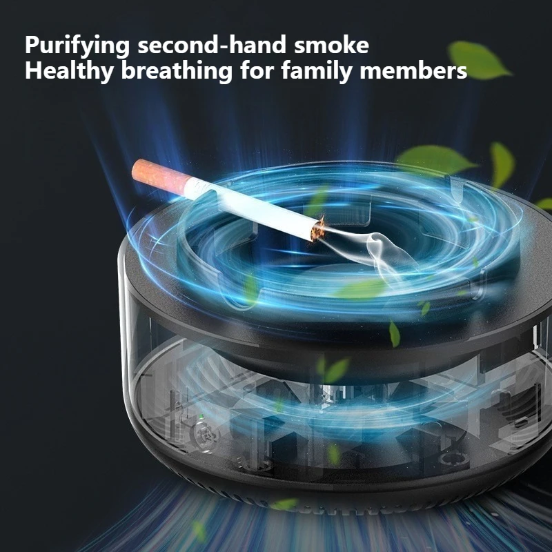 Smart Smokeless Ashtray Purifier Instantly Removes Secondhand Smoke Tobacco Odors Ash Tray Smoker Filter second-hand smoke