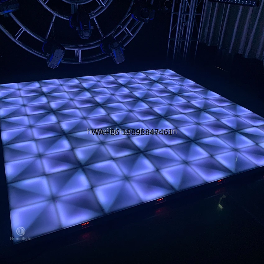 

DMX512 control 2023 new arrival 60x60cm dance floor RGB disco RGB floor tile LED floor tile